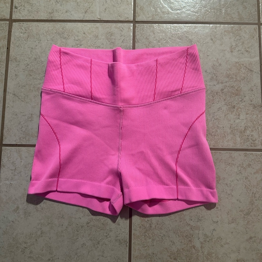 Aerie Pink Athletic Biker Shorts